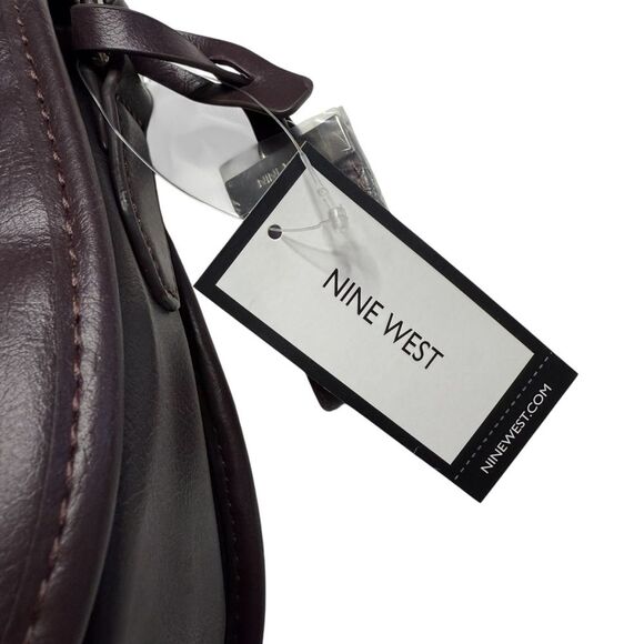 Nine West In The Loop Shoulder Crossbody Bag Dark Burgandy Butterfly New NWT - Picture 11 of 15